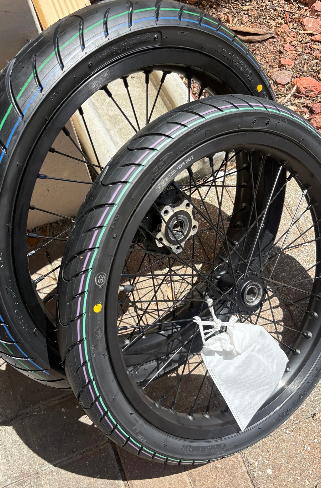 LBX/Eride Supermoto Wheel Set